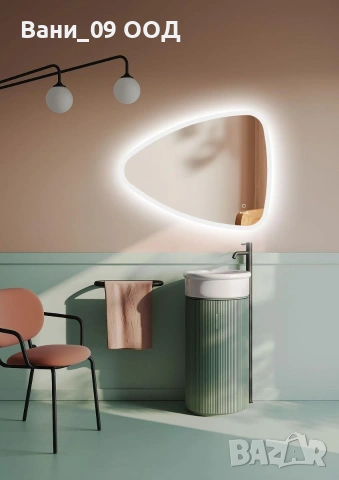 LED огледало за баня с модерен дизайн 