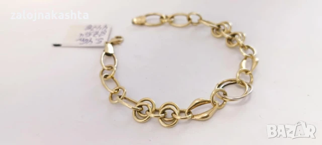 Нова-Златна гривна-5,46гр/14кр, снимка 3 - Гривни - 51037842