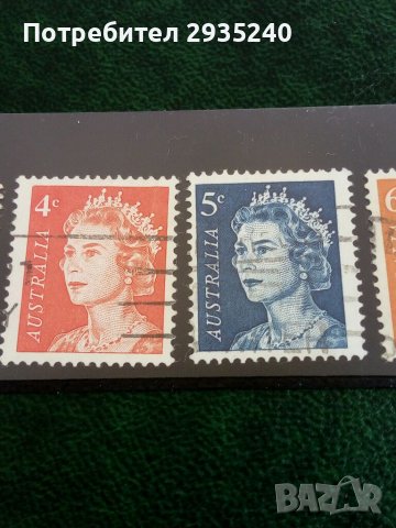 Кралица Елизабет Втора -пощенски марки Австралия, снимка 5 - Филателия - 37947279