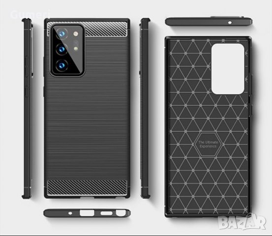 Samsung Galaxy Note20 Ultra / Samsung Galaxy Note20 Plus Карбонов удароустойчив гръб , снимка 9 - Калъфи, кейсове - 30303666