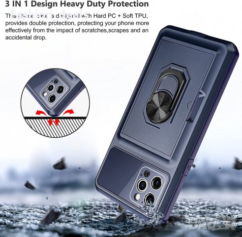 Нов Калъф Кейс Гръб за защита телефон iPhone 14 Pro Max със стойка Айфон, снимка 7 - Калъфи, кейсове - 38307390