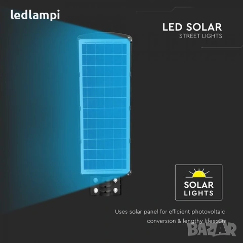 Соларнo LED Улично Тяло ST180 Сензор Студено Бяла Светлина, снимка 6 - Соларни лампи - 40081974