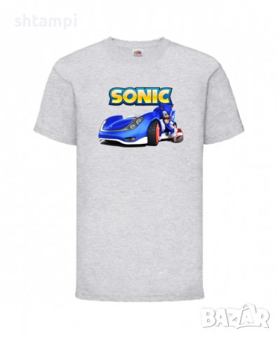 Детска Тениска Соник Sonic The Hedgehog Sonic Car Изненада,Подарък,Игра,Колата на соник, Sonic, снимка 4 - Детски тениски и потници - 37209678