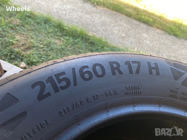 2бр. Летни гуми 215/60/17 Continental EcoContact 6 96H  DOT2822, снимка 6 - Гуми и джанти - 51786594