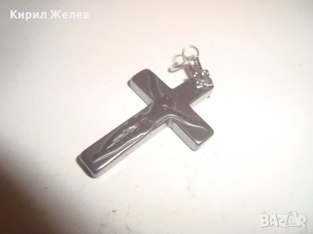 НАГРЪДНО РАЗПЯТИЕ от ХЕМАТИТ АРТ КРЪСТЧЕ 12271, снимка 8 - Колиета, медальони, синджири - 30568835