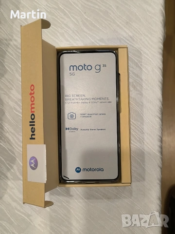 MOTO G35 5G 256GB. 3 години гаранция YETTEL.
