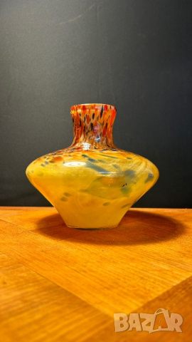 Стъклена ваза мурано 1960, снимка 2 - Вази - 44817802