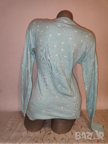Син пуловер р-р М, снимка 4 - Блузи с дълъг ръкав и пуловери - 42503957