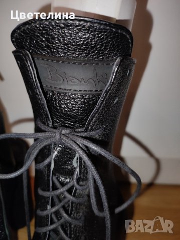 Дамски боти от естествена кожа Bianki с отворена пета и пръсти цена 95,99 лв. номер 37, снимка 3 - Дамски обувки на ток - 44222960