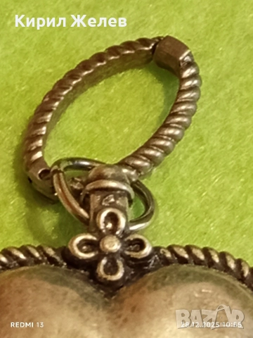 Винтидж сребърно бижу във формата на сърце с флорален мотив майстоска изработка 52453, снимка 5 - Колиета, медальони, синджири - 52917914