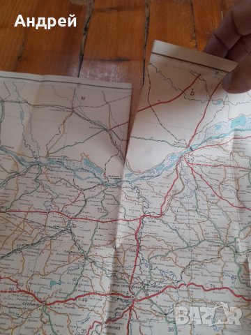 Стара пътна карта България #3, снимка 4 - Други ценни предмети - 34296345