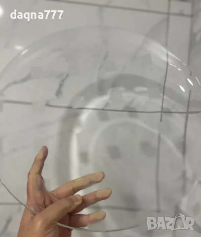 Витринна, голяма стъклена купа/ поднос  За торта/ сладкиши, снимка 5 - Прибори за хранене, готвене и сервиране - 50145165