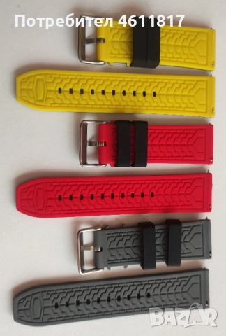 Силиконови каишки 26мм, снимка 3 - Каишки за часовници - 52188470