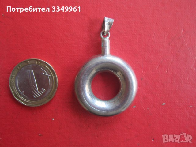 Сребърен медальон висулка 925, снимка 1 - Колиета, медальони, синджири - 36611809