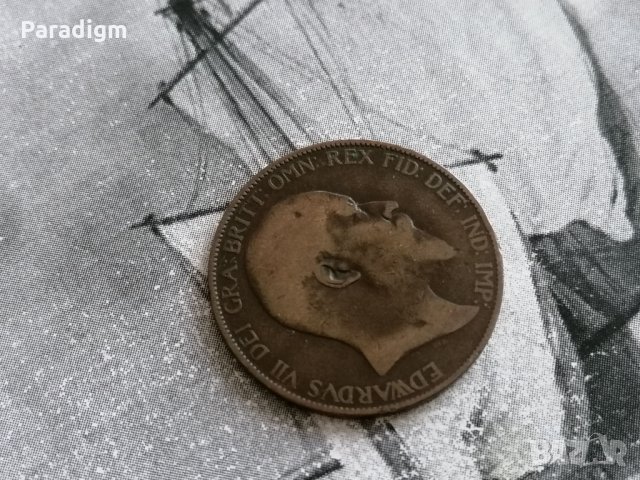 Монета - Великобритания - 1 пени | 1907г., снимка 2 - Нумизматика и бонистика - 34866126