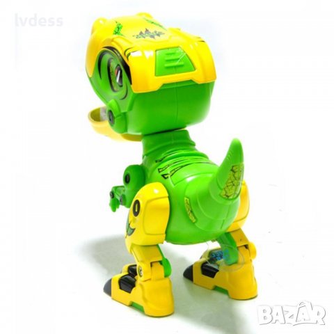 Интерактивен динозавър MY66 зелено и жълто, снимка 3 - Музикални играчки - 36930287