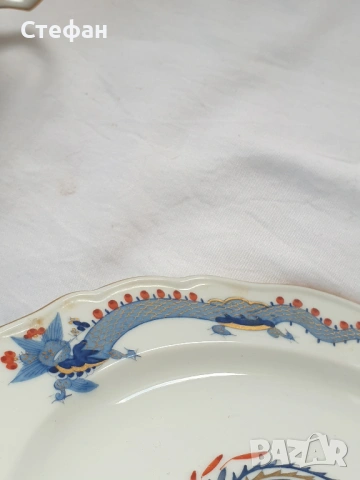 Порцеланов комплект Майсен, снимка 6 - Антикварни и старинни предмети - 54307186