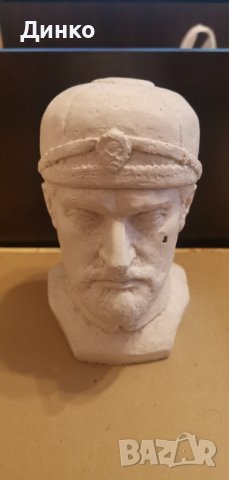 Гипсов бюст на Тодор Александров водач на ВМРО., снимка 6 - Антикварни и старинни предмети - 39688426