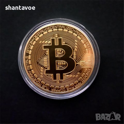 Метална биткойн монета, снимка 5 - Нумизматика и бонистика - 36582667