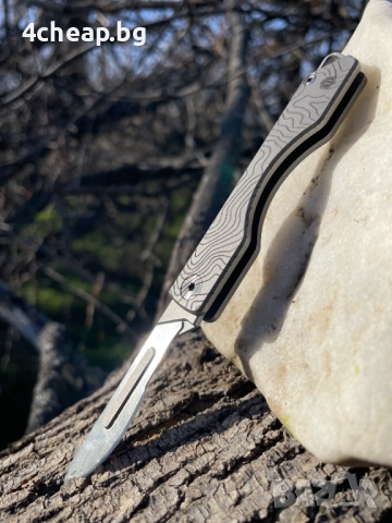 Титаниеви, сгъваеми EDC скалпели KeyUnity, снимка 3 - Ножове - 52961888
