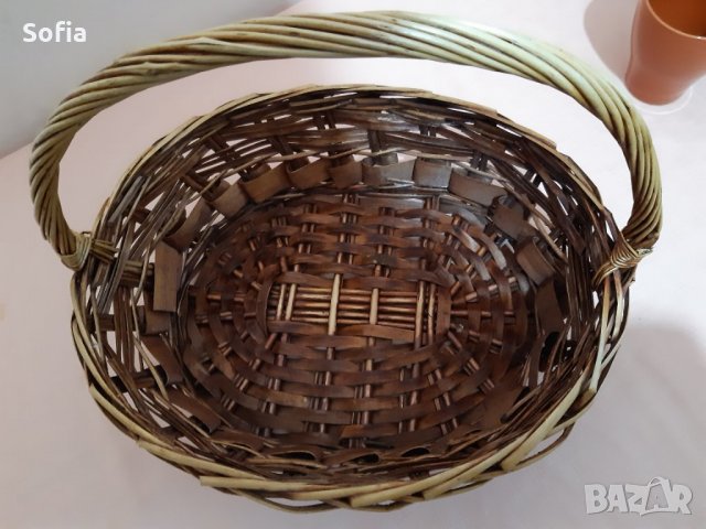 Ратанови Кошница и голям панер/Макраме голямо за висяща саксия за дома или вилата, снимка 6 - Декорация за дома - 31805412