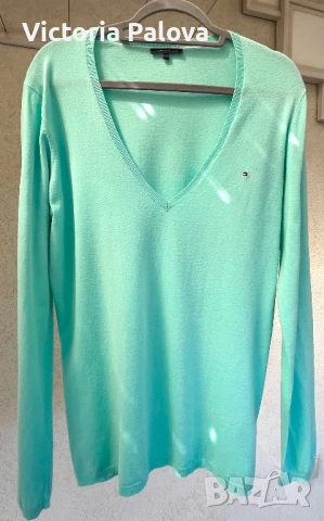 Памучен пуловер TOMMY HILFIGER , снимка 6 - Пуловери - 51572932
