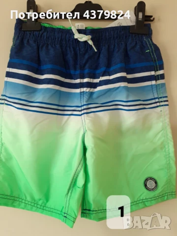 Нови немски шорти/бански за момче с этикет, р.134/140, снимка 2 - Детско бельо и бански  - 50809733