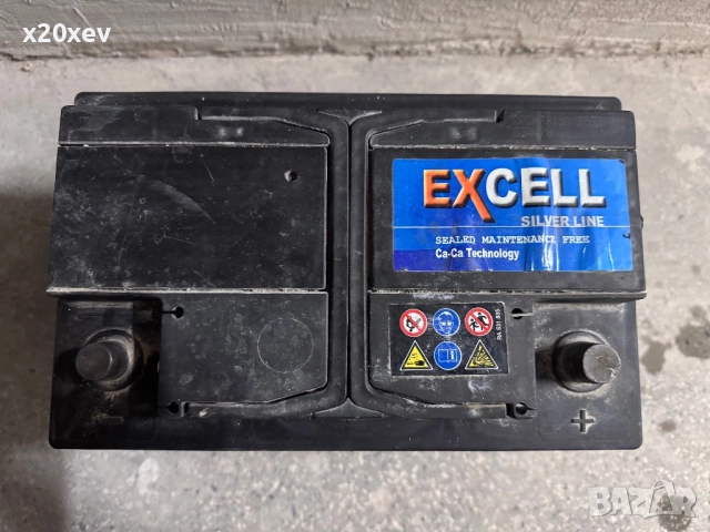 Акумулатор EXCELL Silver Line – 74 Ah, 680 A (EN), 12 V, снимка 2 - Части - 52996209