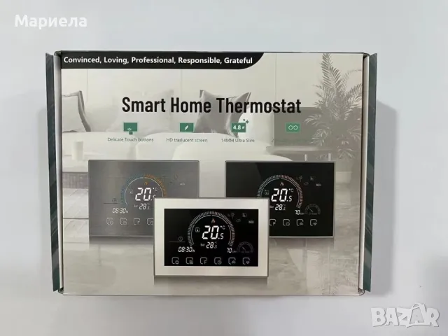 BecaSmart Series 8000 3A LCD сензорен екран/Интелигентно програмиране/Контролен термостат с WiFi, снимка 2 - Друга електроника - 47937079