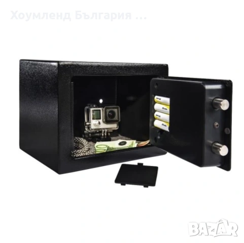 Компактен сейф каса с електронно заключване и секретен ключ, снимка 3 - Друго - 50272245