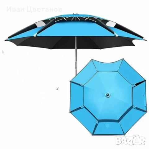 Подсилен слънцезащитен чадър 2.10 м – Защита и комфорт навсякъде на открито NS 3920