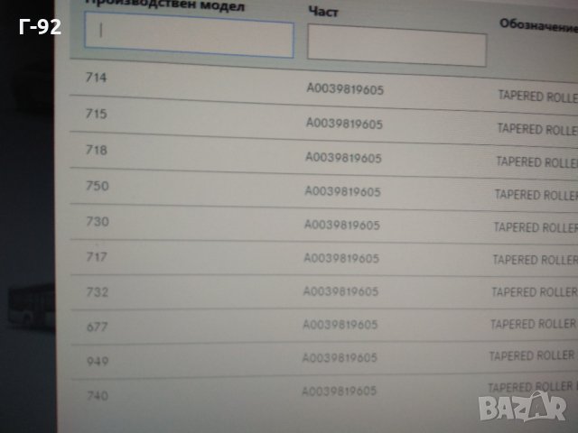 A0039819605**NEU**MERCEDES-BENZ Лагер главина  MERCEDES LK/LN2, O 309, SPRINTER 5-T905,01.68-, снимка 3 - Части - 31974400