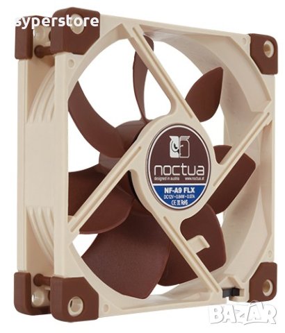 Вентилатор за компютър 92x92x25mm Noctua NF-A9-FLX SSO2 Bearing 3-pin 1600RPM 12V , снимка 2 - Други - 40422559