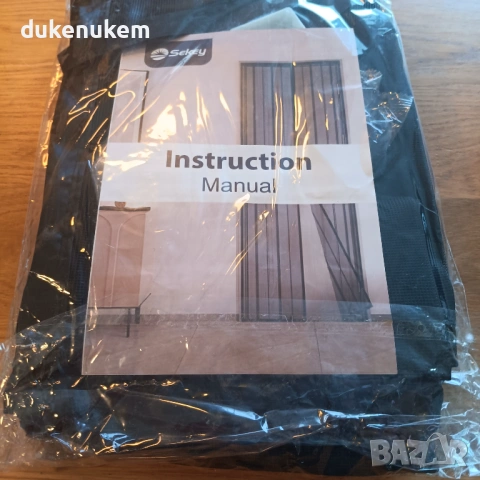 Магнитна мрежа против комари 80x220 см – за врата, черна, снимка 9 - Други стоки за дома - 53382247