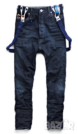 Намалени Нови G-Star ESSENTIALS Limited Edition Dean Soho Tapered Loose +Suspenders Дамски Дънки W27, снимка 2 - Дънки - 29619048