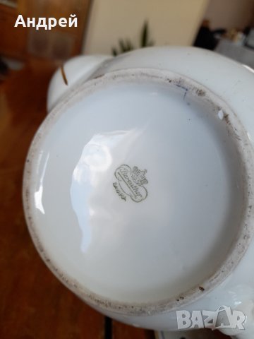 Стар порцеланов чайник #3, снимка 8 - Антикварни и старинни предмети - 40876252