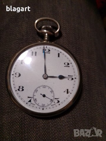 Джобен швейцарски часовник, снимка 3 - Антикварни и старинни предмети - 42653825