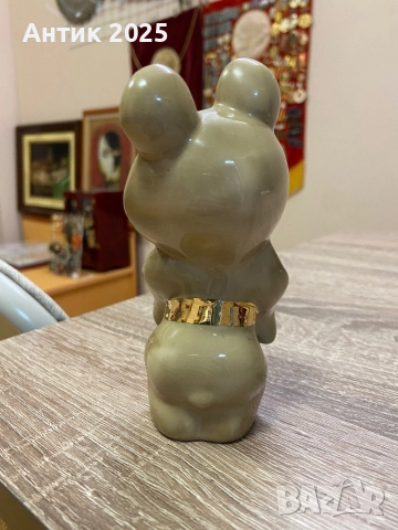 Статуетка „Олимпийското мече“, порцелан, Барановка, снимка 2 - Антикварни и старинни предмети - 51989246