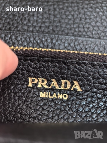 Prada Continental Long Wallet Vitello Daino Leather , снимка 12 - Портфейли, портмонета - 51899692