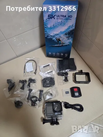 Чисто нова,спортна екшън камера с изключително висока 5K Ultra HD резолюция на заснемане (30FPS).