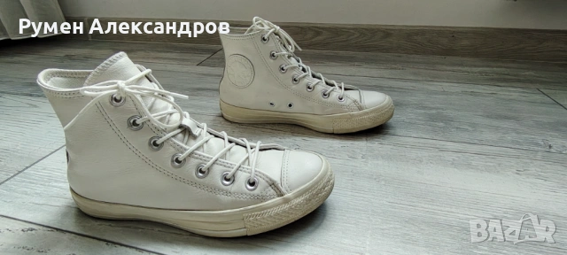 Оригинални бели дамски кецове CONVERSE VINTAGE CTAS-HI EUR38, снимка 6 - Маратонки - 54099955
