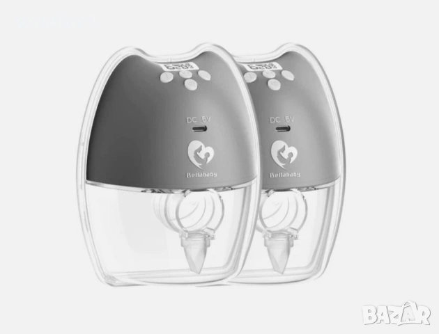 Bellababy BLA8039 Двойна безжична помпа за кърма - сива (комплект от 2 помпи)