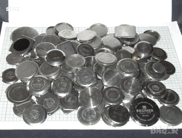 Задни капаци за различни ръчни часовници, лот 160 бр., снимка 3 - Антикварни и старинни предмети - 54219452