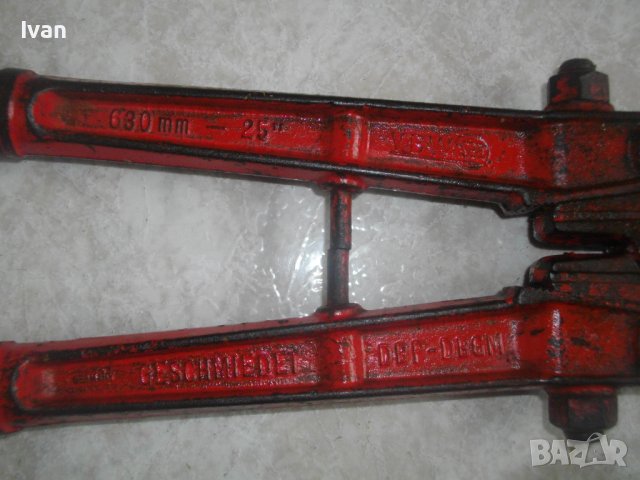 Професионална Ножица Рязане Арматура до 10 мм-Немска-630мм-ОТЛИЧНА-GERMANY-VBM 630-25"-Масивна-3,8кг, снимка 18 - Други инструменти - 40487642