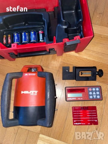 Ротационен лазерен двукратен лазер HILTI PR25, снимка 4 - Други инструменти - 52680376