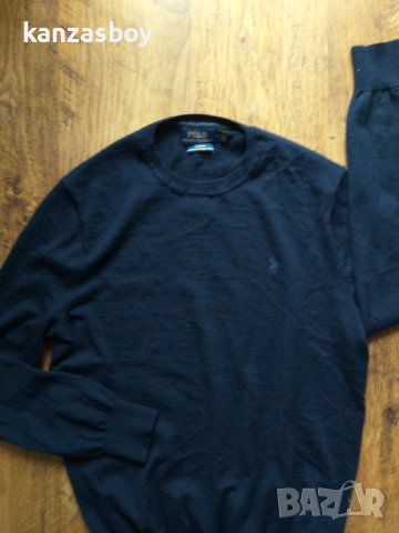 polo ralph lauren slim fit washable merino wool - страхотен мъжки пуловер МЕРИНО ВЪЛНА , снимка 2 - Пуловери - 40313697