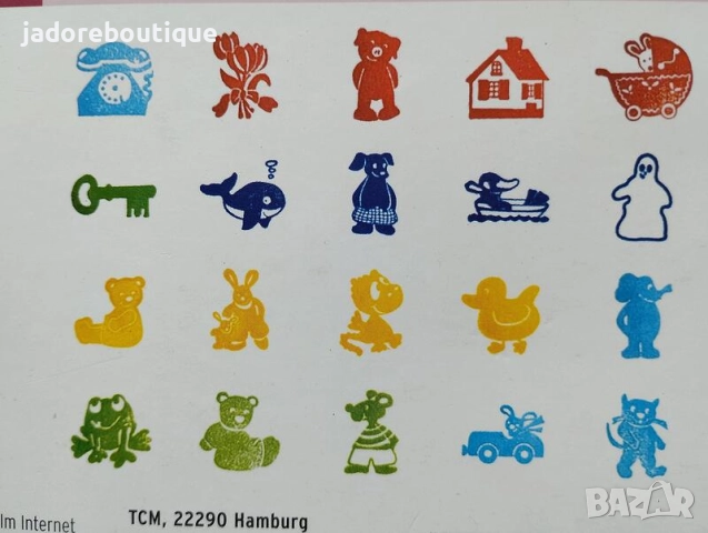 20 бр/к-кт Печати Детски мотиви, снимка 2 - Други - 46404969