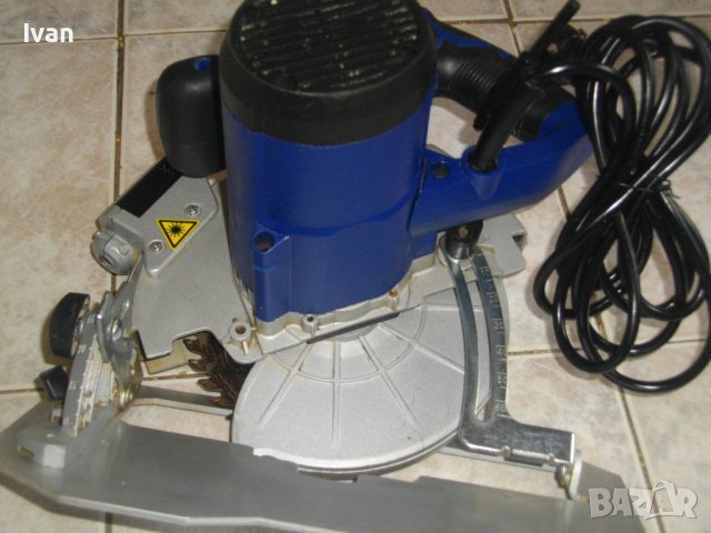 1600 Вата-Лазерен Ръчен Циркуляр-Немски-Почти Нов-ф185мм-LUX-TOOLS HKS-1600-Алуминиев Плот, снимка 14 - Други инструменти - 39752453