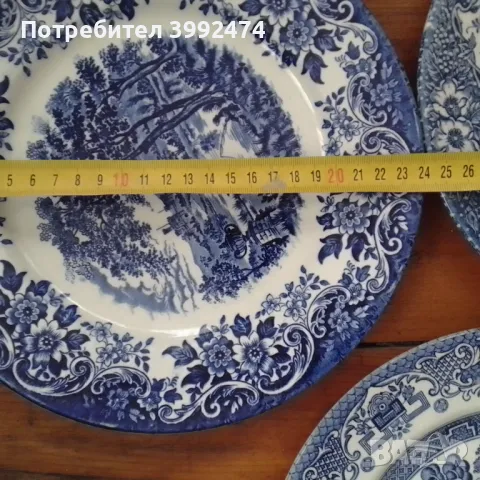 Набор от стари английски чинии и чаши-21 бр+ подарък, снимка 8 - Антикварни и старинни предмети - 49136898