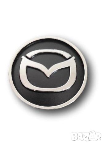 капачки за джанти Мазда Mazda черни с хром комплект 56мм, снимка 2 - Аксесоари и консумативи - 40268028